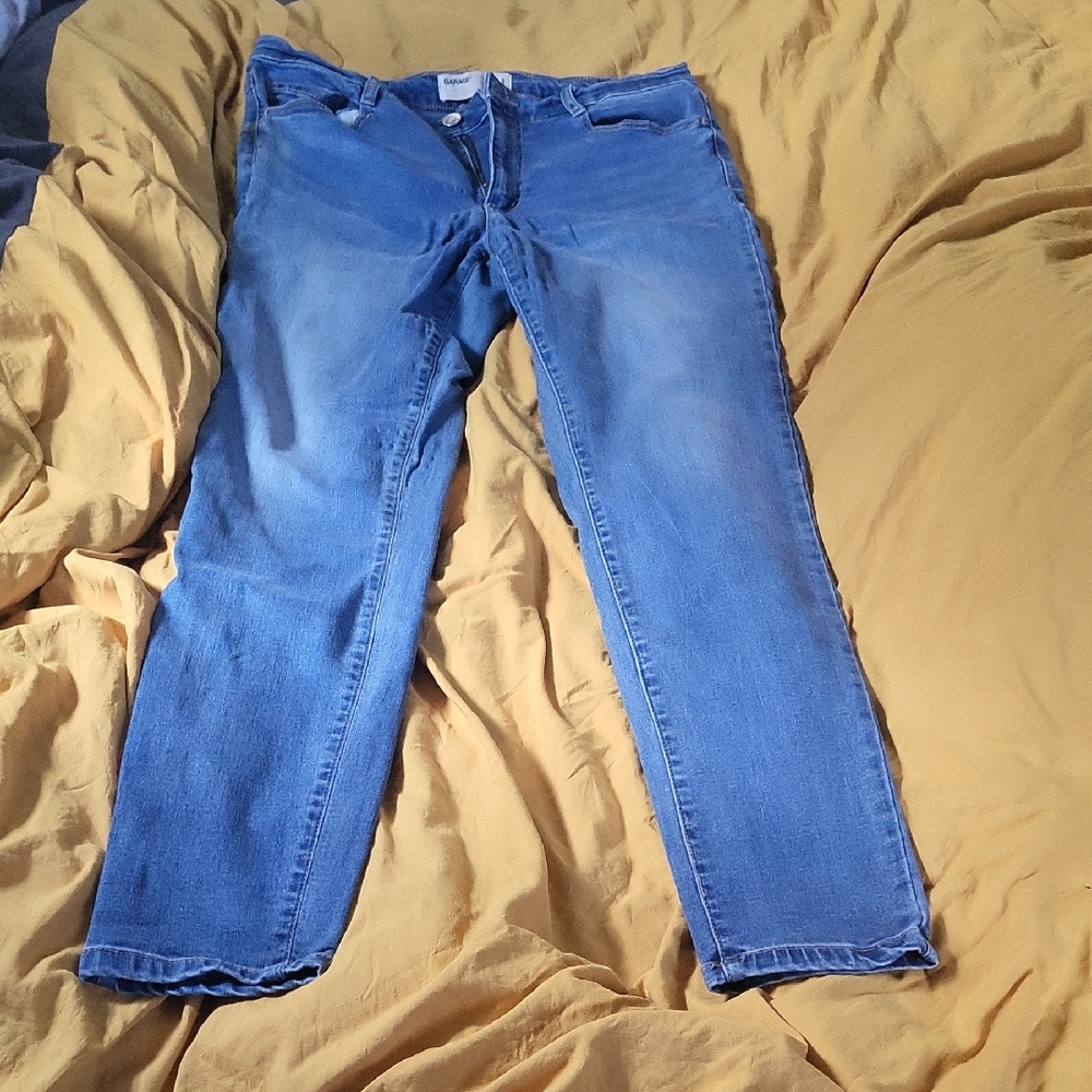 Garage Blue Straight Leg Jeans Timeless Style